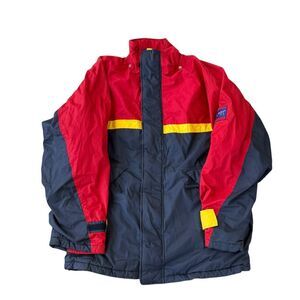 Bugle Boy Classics vintage 90s Men’s Coach's winter Jacket Color Block size XXL